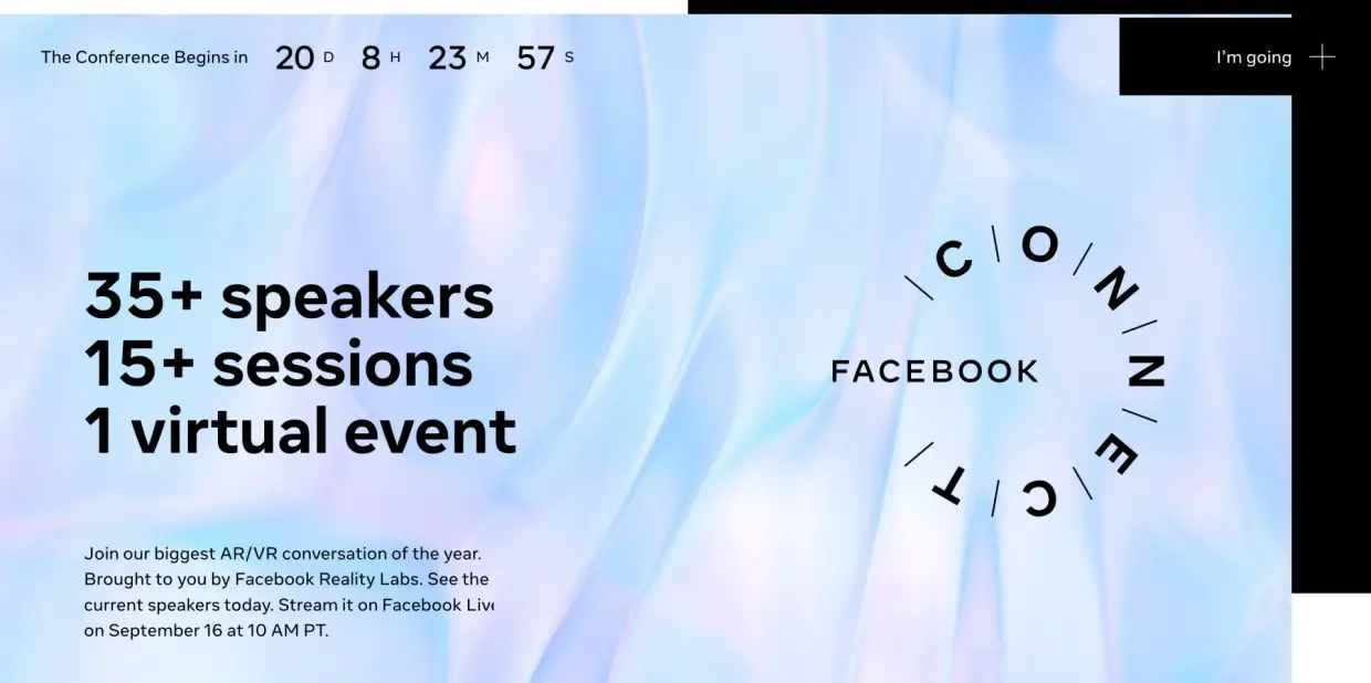 Facebook will unveil its latest advances in VR in September 2020