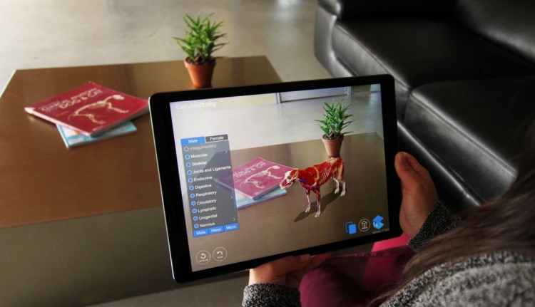 LlamaZOO announces an update to its EasyAnatomy Augmented Reality dog dissection app